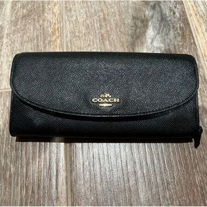Black Leather Coach wallet